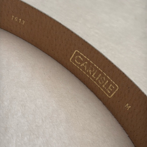 {VTG} Carlisle | Leather Belt Karen Callan Metal Buckle 1613 (M) - Picture 4 of 16